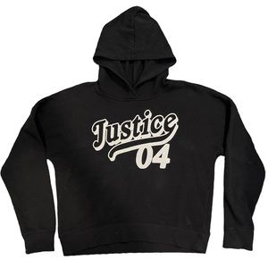 Justice girls size 12/14 black sweatshirt
